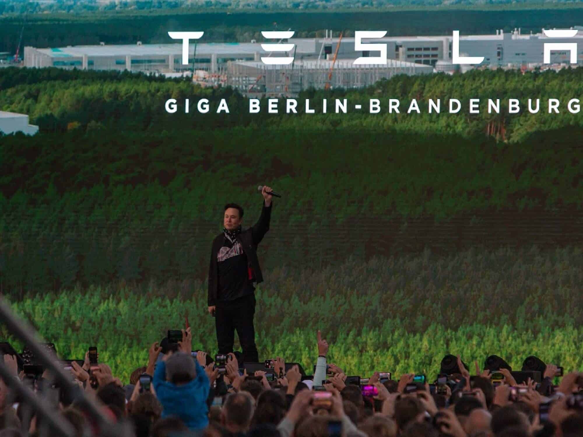Elon Musk Raved at Tesla Factory in Berlin