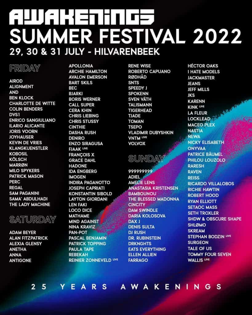 Techno Festival Calendar: July