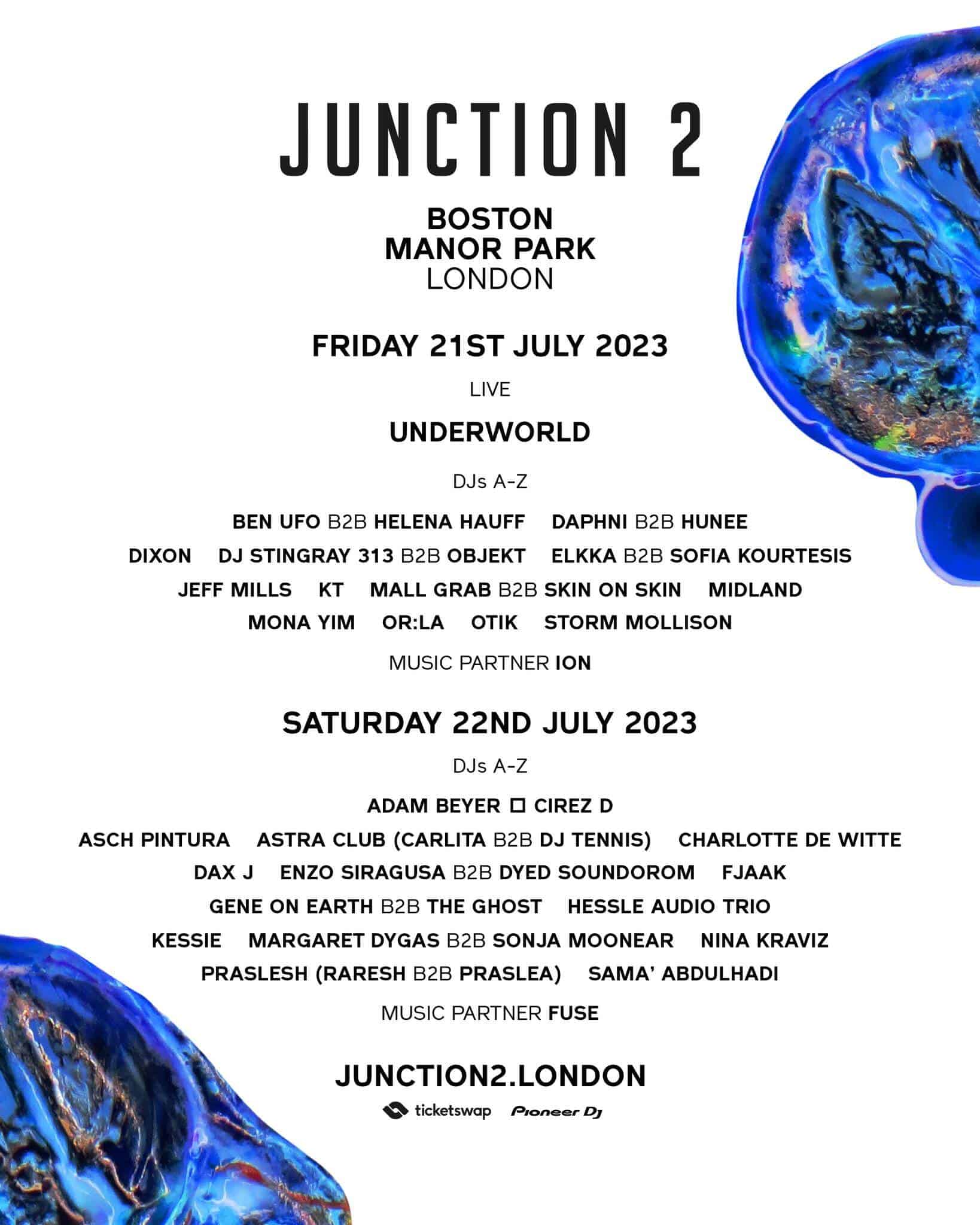 Juntion 2 lineup 2023 flyer