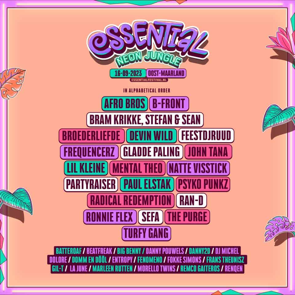 Essential festival 2023 - Lineup & DJs 