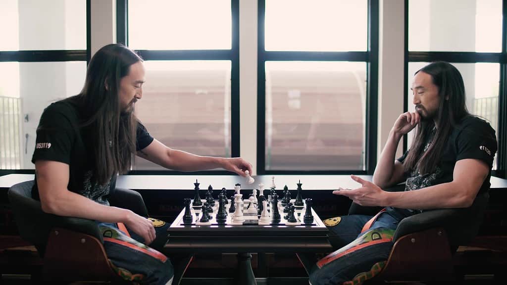 Steve Aoki Playing Chess