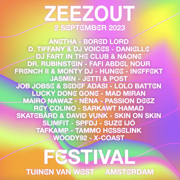 ZeeZOut 2023 - Lineup & DJs
