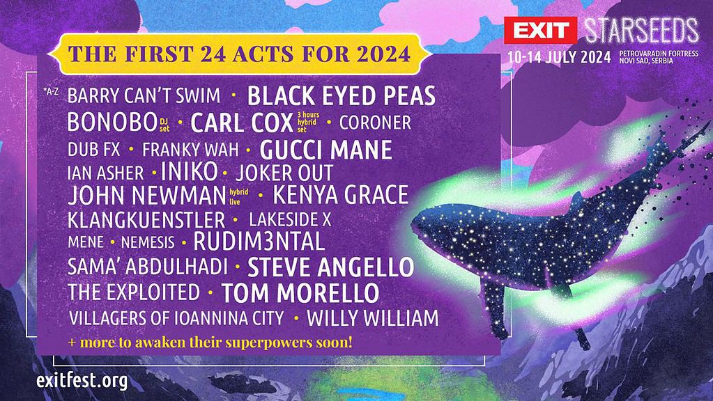 EXIT Festival Reveals The First 24 Acts For 2024 edition 2 EXIT Festival Reveals The First 24 Acts For 2024 edition