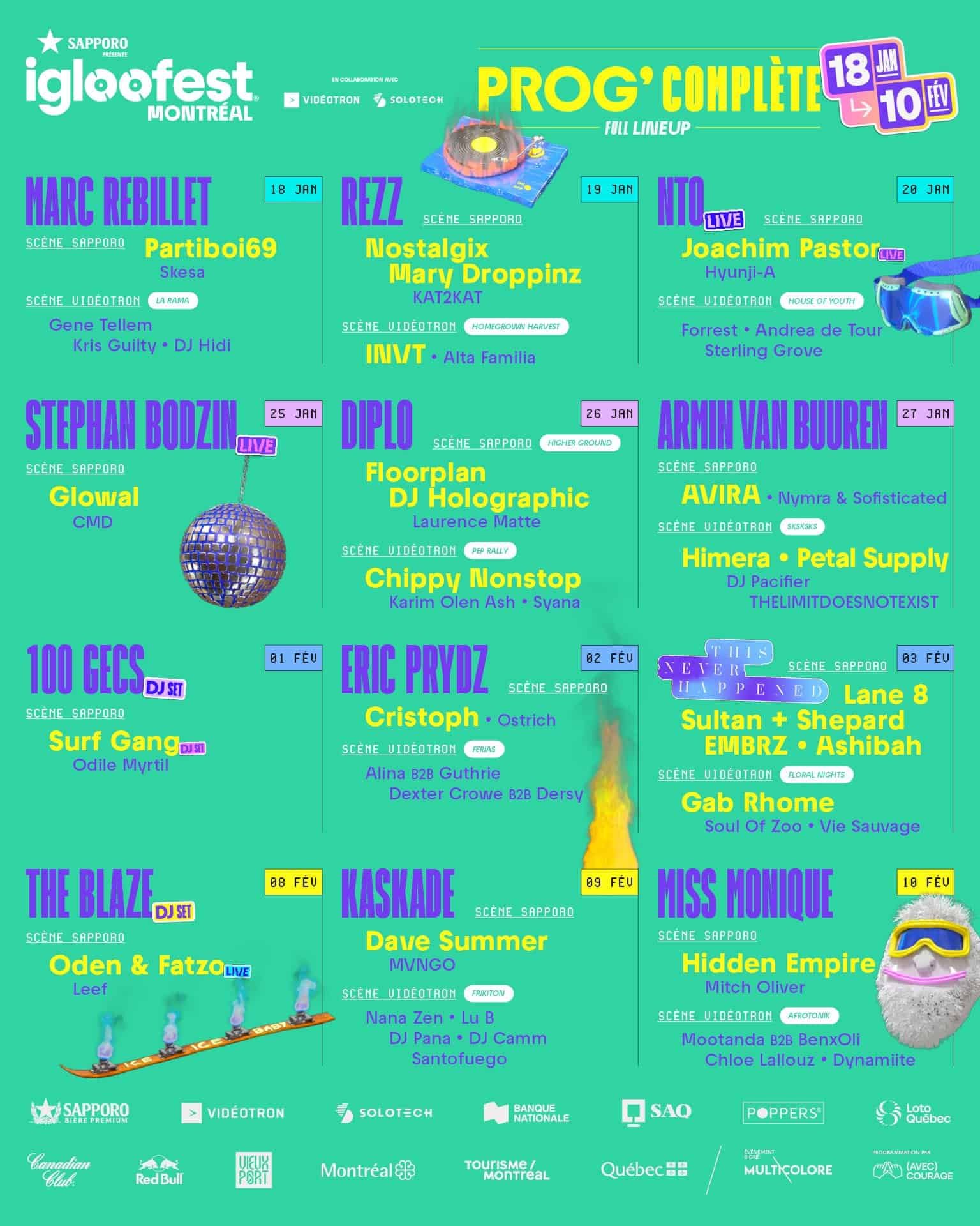 Montreal Music Calendar January