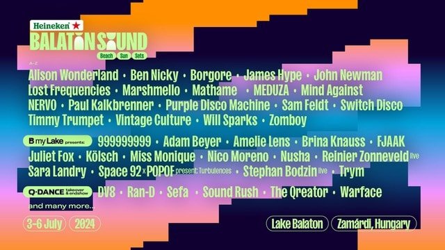 Big Names Announced For Balaton Sound 2024: Hungary’s Iconic Beach Festival 2 Balaton Sound 2024
