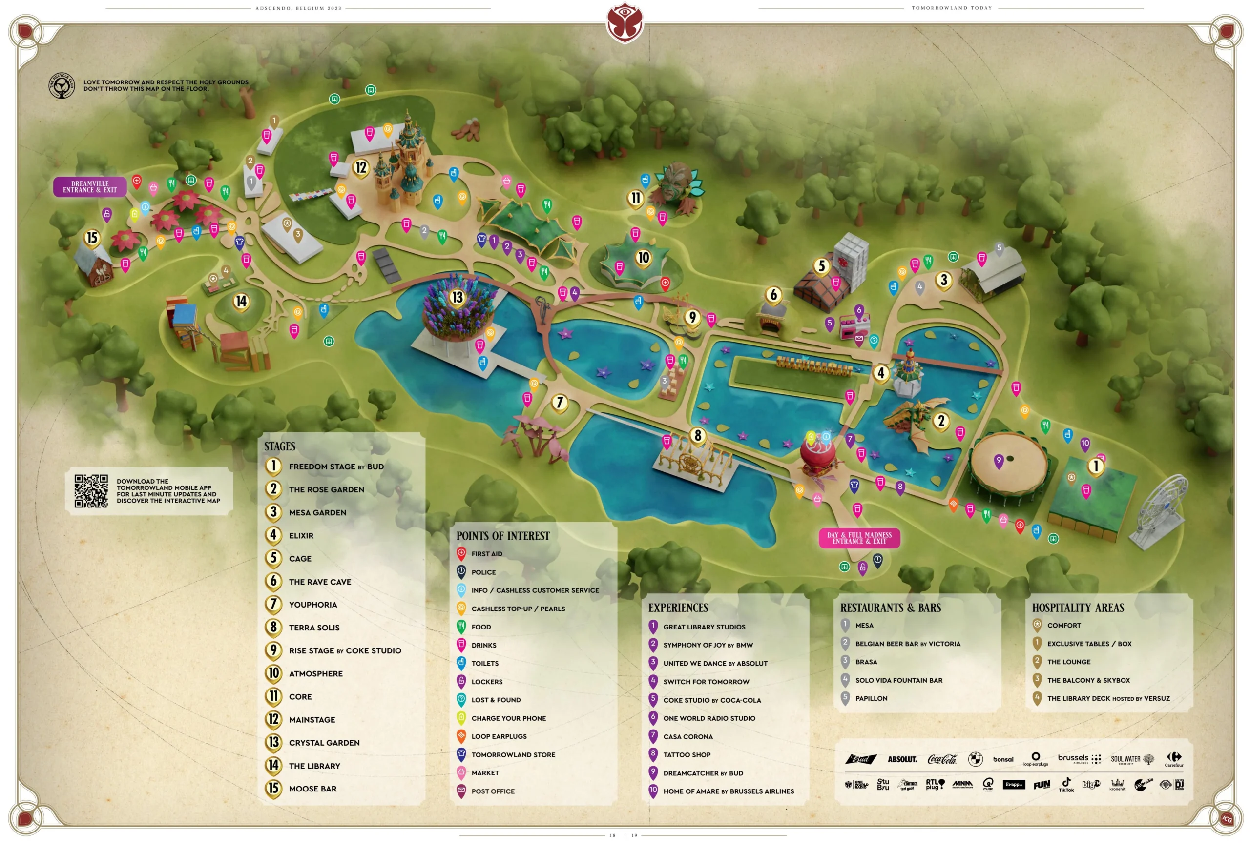 Tomorrowland Guide 2024: All You Need to Know Before You Go! 6 Tomorrowland Belgium - Festival Map From 2023