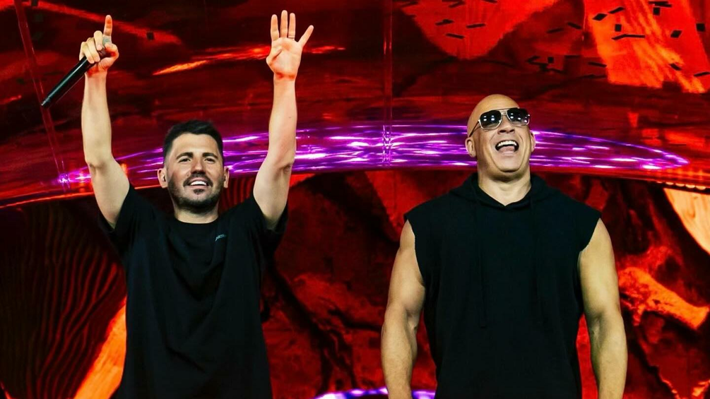Vin Diesel Joins Dimitri Vegas & Like Mike on Stage at Tomorrowland 2024