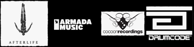How to Become a Techno DJ: a Complete Guide 8 Techno Labels (Banner) - Techno Airlines | Armada - Drumcode - Afterlife - Cacoon