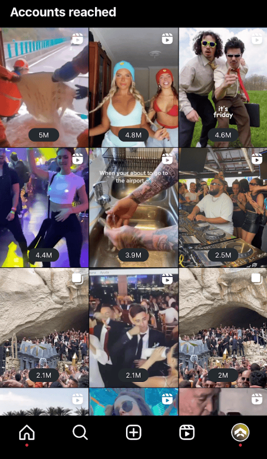 Festival & Event Promotion Service 12 Instagram Post Stats - Techno Airlines