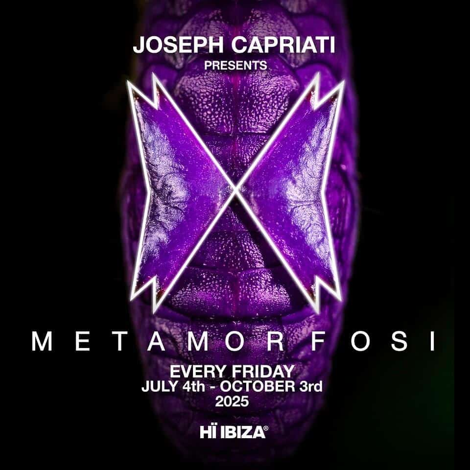 Joseph Capriati Unveils Metamorfosi: Residency at Hï Ibiza (2025) 1 Joseph Capriati Unveils Metamorfosi: a Transformative Residency at Hï Ibiza (2025)