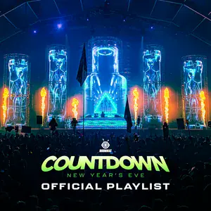 “Countdown NYE 2026 Official Playlist” Playlist on Spotify - Techno Playlist Cover