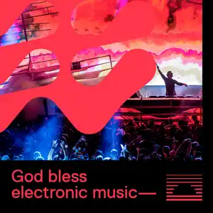 “God Bless Electronic Music” Playlist on Spotify - Techno Playlist Cover “God Bless Electronic Music” Playlist on Spotify - Techno Playlist Cover