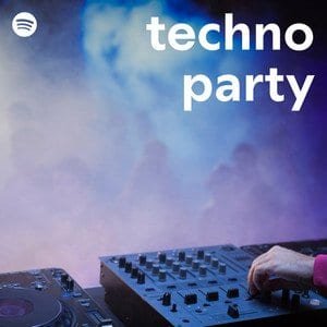 “techno party” Playlist on Spotify - Techno Playlist Cover