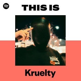 “This Is Kruelty” Playlist on Spotify - Techno Playlist Cover