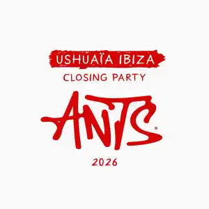 “Ushuaïa Ibiza Closing Party 2026: ANTS Takeover” Playlist on Spotify - Techno Playlist Cover “Ushuaïa Ibiza Closing Party 2026: ANTS Takeover” Playlist on Spotify - Techno Playlist Cover