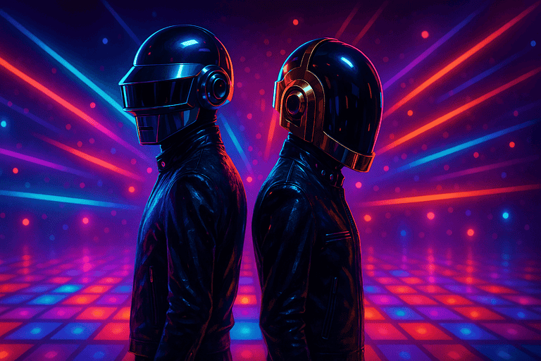 The Top 10 Daft Punk Songs of All Time - Featured Image - AI Generated