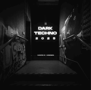 “DARK TECHNO 2025” Playlist on Spotify - Techno Playlist Cover