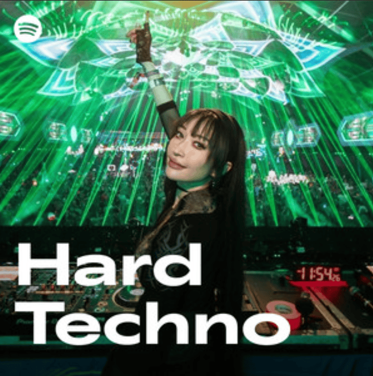 Techno Playlists 5 “Hard Techno” Playlist on Spotify - Techno Playlist Cover