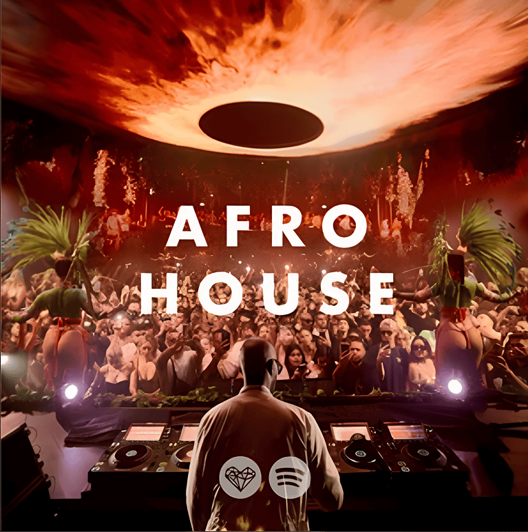 “AFRO HOUSE 2025” Playlist on Spotify - Techno Playlist Cover