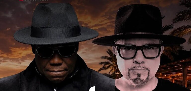 Carl Cox and Louie Vega on the ADP Event flyer for their first ever b2b in Sicily