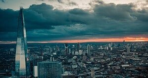 The Shard rising over the London skyline at sunset, venue for the fabric and Sennheiser 2026 rooftop series The Shard rising over the London skyline at sunset, venue for the fabric and Sennheiser 2026 rooftop series
