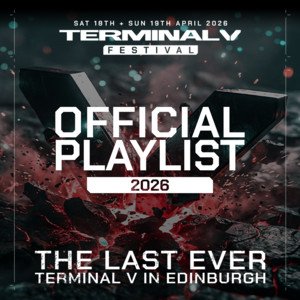 “Terminal V festival 2026” Playlist on Spotify - Techno Playlist Cover