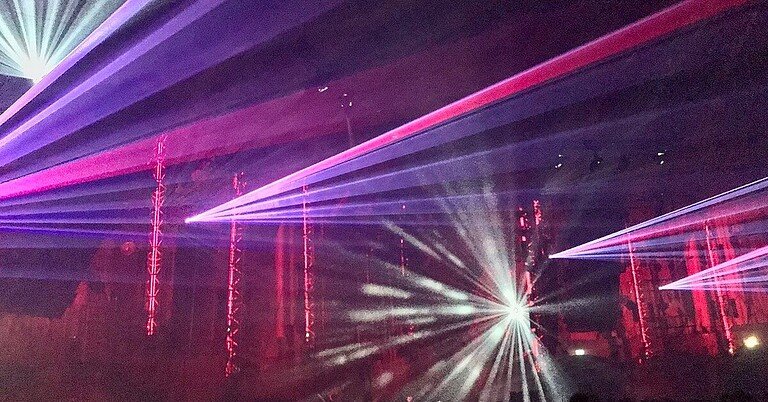 Awakenings crowd under lasers at ADE, techno at Amsterdam Dance Event