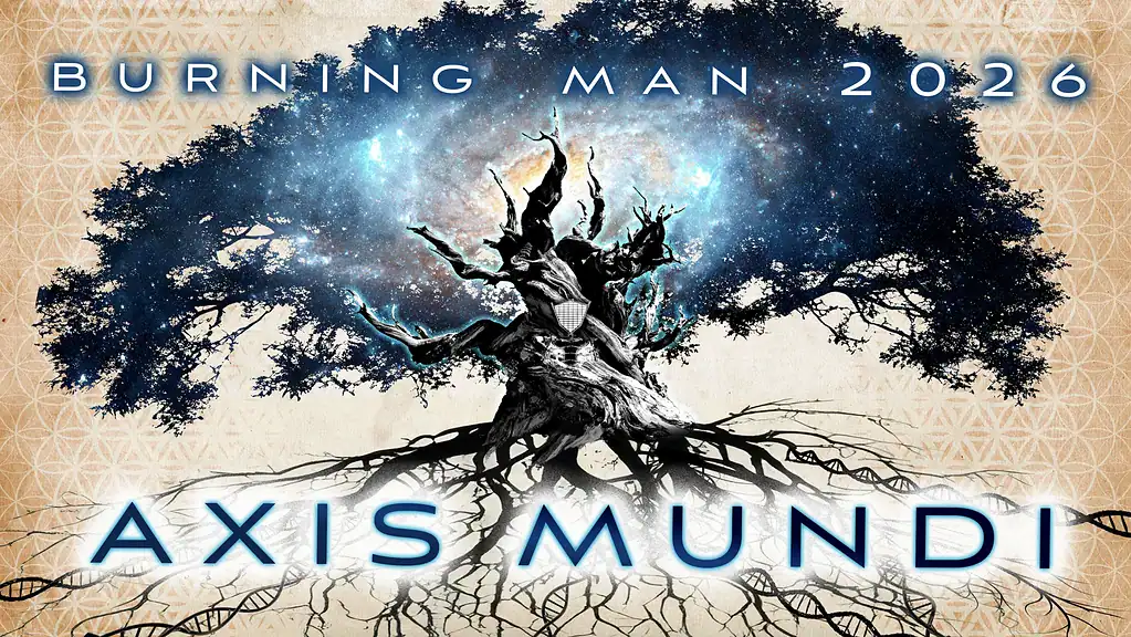 Burning Man 2026 Axis Mundi Theme Artwork - Black Rock City Burning Man 2026 Axis Mundi Theme Artwork - Black Rock City