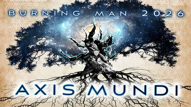 Burning Man 2026 Axis Mundi Theme Artwork - Black Rock City