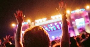 Crowd with hands raised at a night-time festival main stage, illustrating Creamfields 2026 at Daresbury Crowd with hands raised at a night-time festival main stage, illustrating Creamfields 2026 at Daresbury