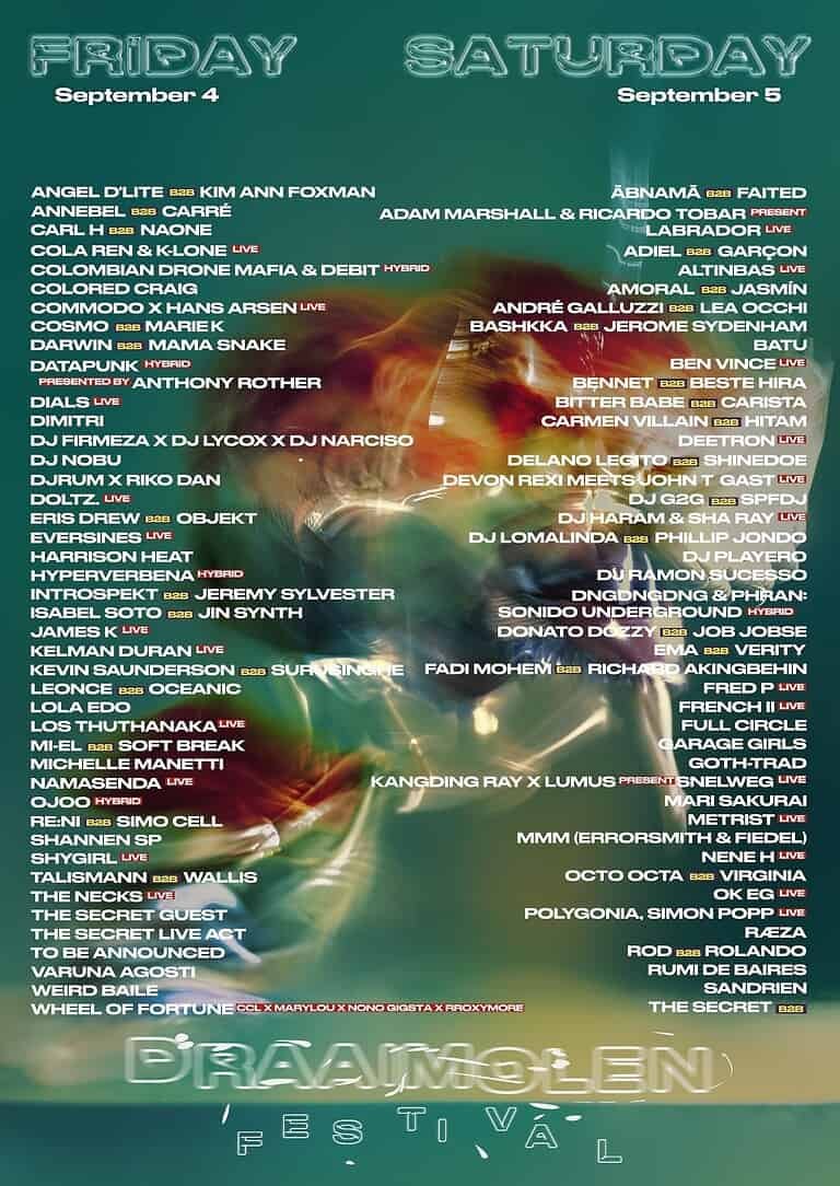 draaimolen festival tilburg netherlands 2026 lineup