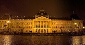 Royal Palace of Brussels lit at night, venue for the Eric Prydz b2b Boris Brejcha Royal Palace Open Air on 15 August 2026 Royal Palace of Brussels lit at night, venue for the Eric Prydz b2b Boris Brejcha Royal Palace Open Air on 15 August 2026