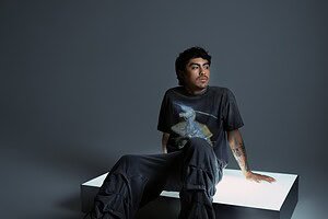 Funk Tribu seated in a studio, 2026 press shoot Funk Tribu seated in a studio, 2026 press shoot