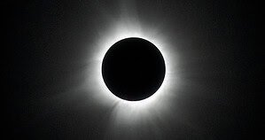 Total solar eclipse corona during totality over Ibiza on 12 August 2026