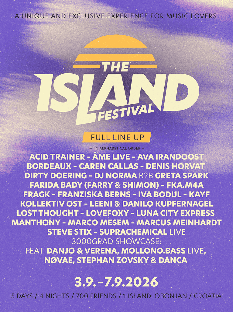 the island festival obonjan croatia 2026 lineup