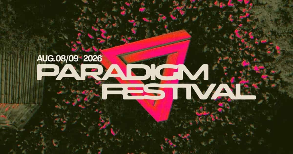 Paradigm Festival 2026 key visual, Suikerterrein Groningen, 8 and 9 August 2026 Paradigm Festival 2026 key visual, Suikerterrein Groningen, 8 and 9 August 2026