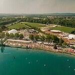 Sea You Festival at Tunisee lake, Freiburg, from the air
