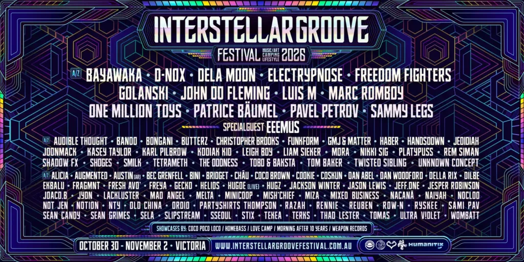 Interstellar Groove Festival, Tallarook, Australia