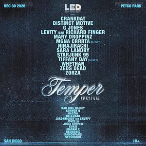 Temper Festival (San Diego, CA, United States) 2026 Temper Festival (San Diego, CA, United States) 2026