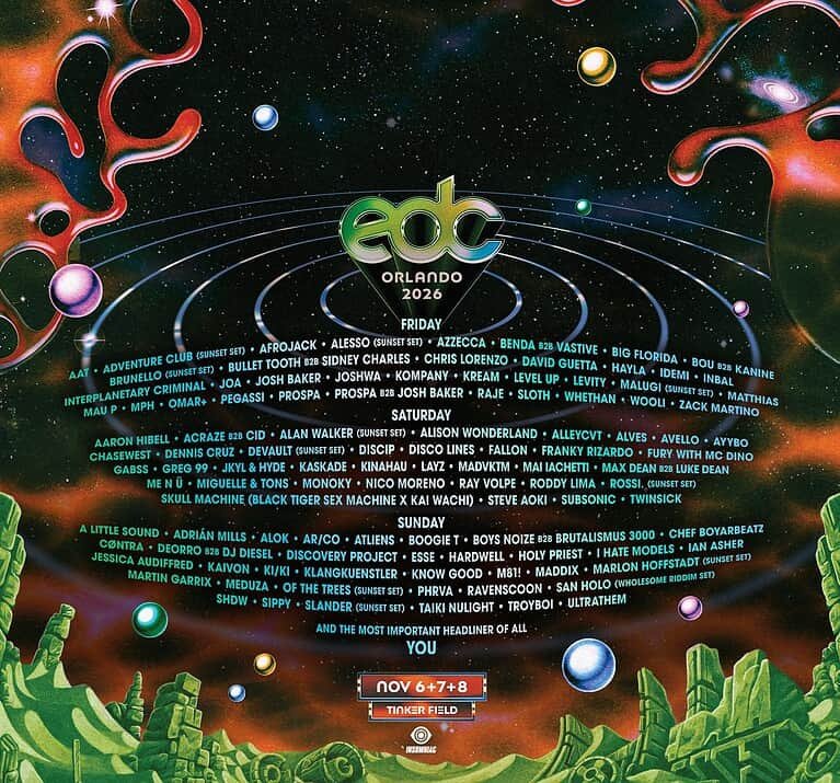 EDC Orlando (Orlando, FL, United States) 2026 EDC Orlando (Orlando, FL, United States) 2026