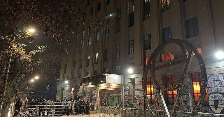 Queue outside Berghain in Berlin at night, the symbol of why Germany leads the techno scene