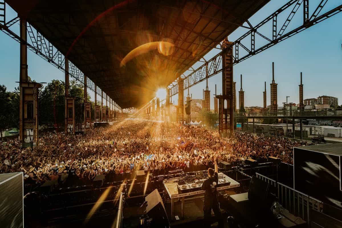Kappa FuturFestival 2027 Tickets On Sale: Prices, Dates and What We Know 1 Kappa FuturFestival crowd under the steel structures of Parco Dora, Turin