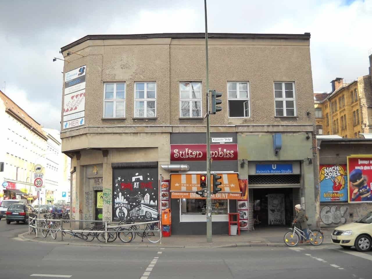 Photos & Videos From Inside KitKatClub: Berlin's Most Infamous Club 4 KitKatClub Berlin building in 2012 before it was painted black, with Nachspiel afterhour poster at U Heinrich-Heine-Straße