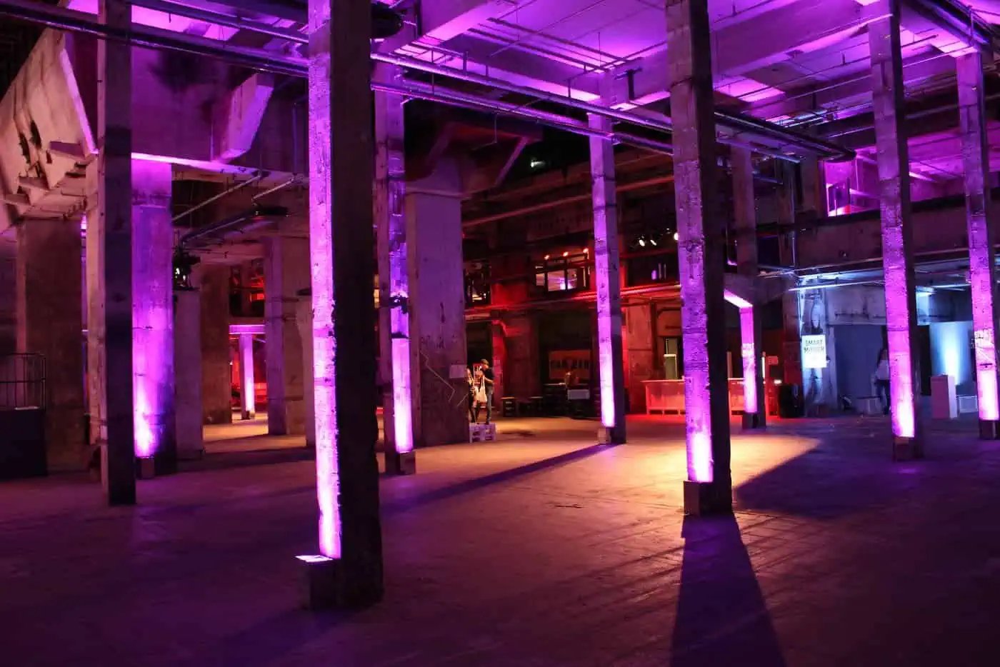 Inside Tresor Berlin: Photos, Videos and the Story of the Vault (2026) 3 The main hall of Kraftwerk Berlin, the former power station that houses Tresor, lit in purple