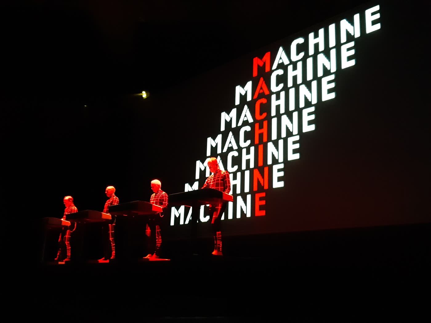 What Is Techno Music? History, Sound and the Artists Who Built It (2026) 1 Kraftwerk performing live in Paris in 2019 behind their four consoles