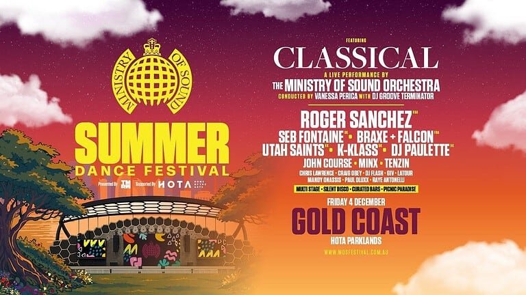 ministry of sound summer dance festival gold coast australia 2026 poster 1