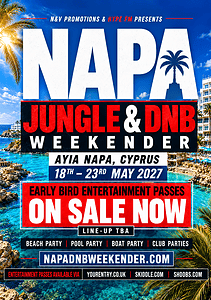 Napa Jungle & DnB Weekender (Ayia Napa, Cyprus) 2027 Napa Jungle & DnB Weekender (Ayia Napa, Cyprus) 2027