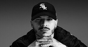 Nico Moreno black and white portrait, French hard techno DJ engaged to NOVAH Nico Moreno black and white portrait, French hard techno DJ engaged to NOVAH
