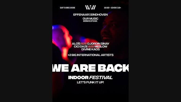 we are back indoor festival 2026 poster
