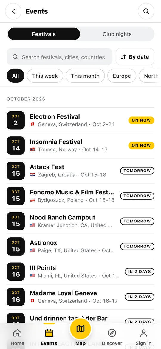 Techno Airlines app events list Techno Airlines app events list